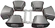 6 araç üstü set